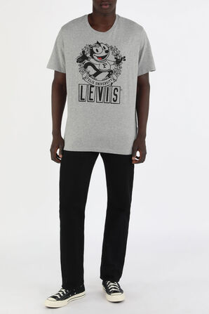 ליוויס X פליקס חולצת טי הדפס בגוון אפור LEVI`S